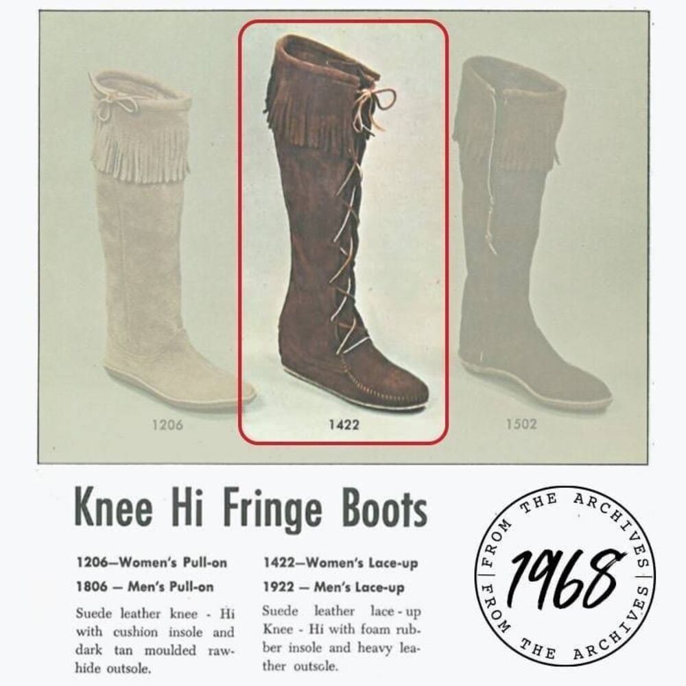 Minnetonka Front Lace Knee High Boot - Picture 2 of 7
